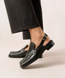 ALOHAS Abe Braided Black Shoes