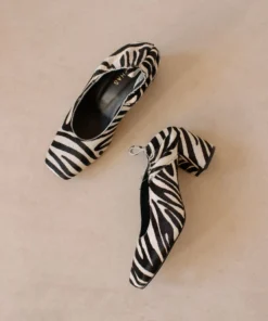 ALOHAS Agent Safari Black White Print Shoes