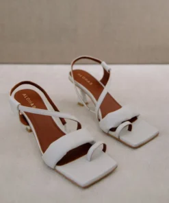 ALOHAS Asymmetric Straps White Shoes