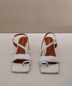 ALOHAS Asymmetric Straps White Shoes