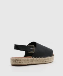 ALOHAS Back Strap Black Shoes 10 ALOHAS Back Strap Black Shoes