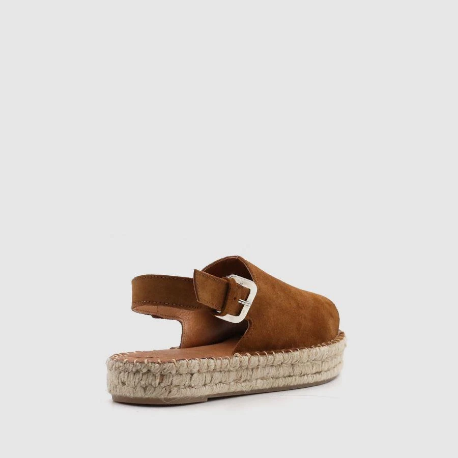 ALOHAS Shoes Back Strap Camel 5 ALOHAS Shoes Back Strap Camel
