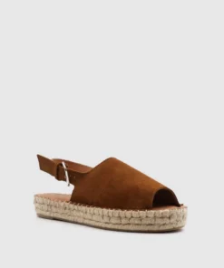 ALOHAS Shoes Back Strap Camel 10 ALOHAS Shoes Back Strap Camel