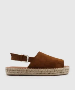 ALOHAS Shoes Back Strap Camel 9 ALOHAS Shoes Back Strap Camel