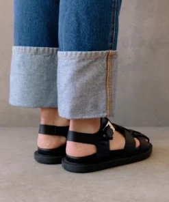 ALOHAS Backbone Black Clog Shoes