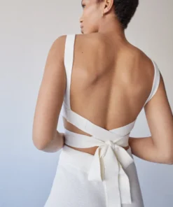 ALOHAS Bare Bra Knit Top Ivory