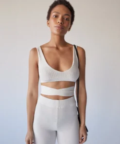 ALOHAS Bare Bra Knit Top Ivory