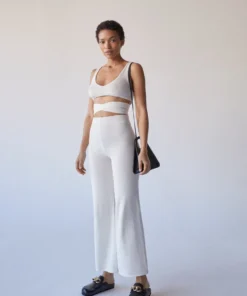 ALOHAS Bare Bra Knit Top Ivory