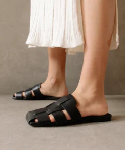 ALOHAS Barney Black Mules Shoes 11 ALOHAS Barney Black Mules Shoes