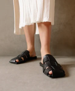 ALOHAS Barney Black Mules Shoes 13 ALOHAS Barney Black Mules Shoes