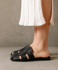 ALOHAS Barney Black Mules Shoes 15 ALOHAS Barney Black Mules Shoes