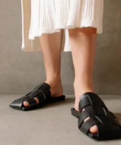 ALOHAS Barney Black Mules Shoes 14 ALOHAS Barney Black Mules Shoes