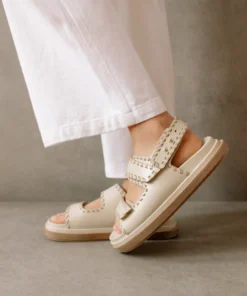 ALOHAS Barrel Ivory Stone Beige Sandals