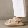ALOHAS Barrel Ivory Stone Beige Sandals