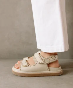 ALOHAS Barrel Ivory Stone Beige Sandals