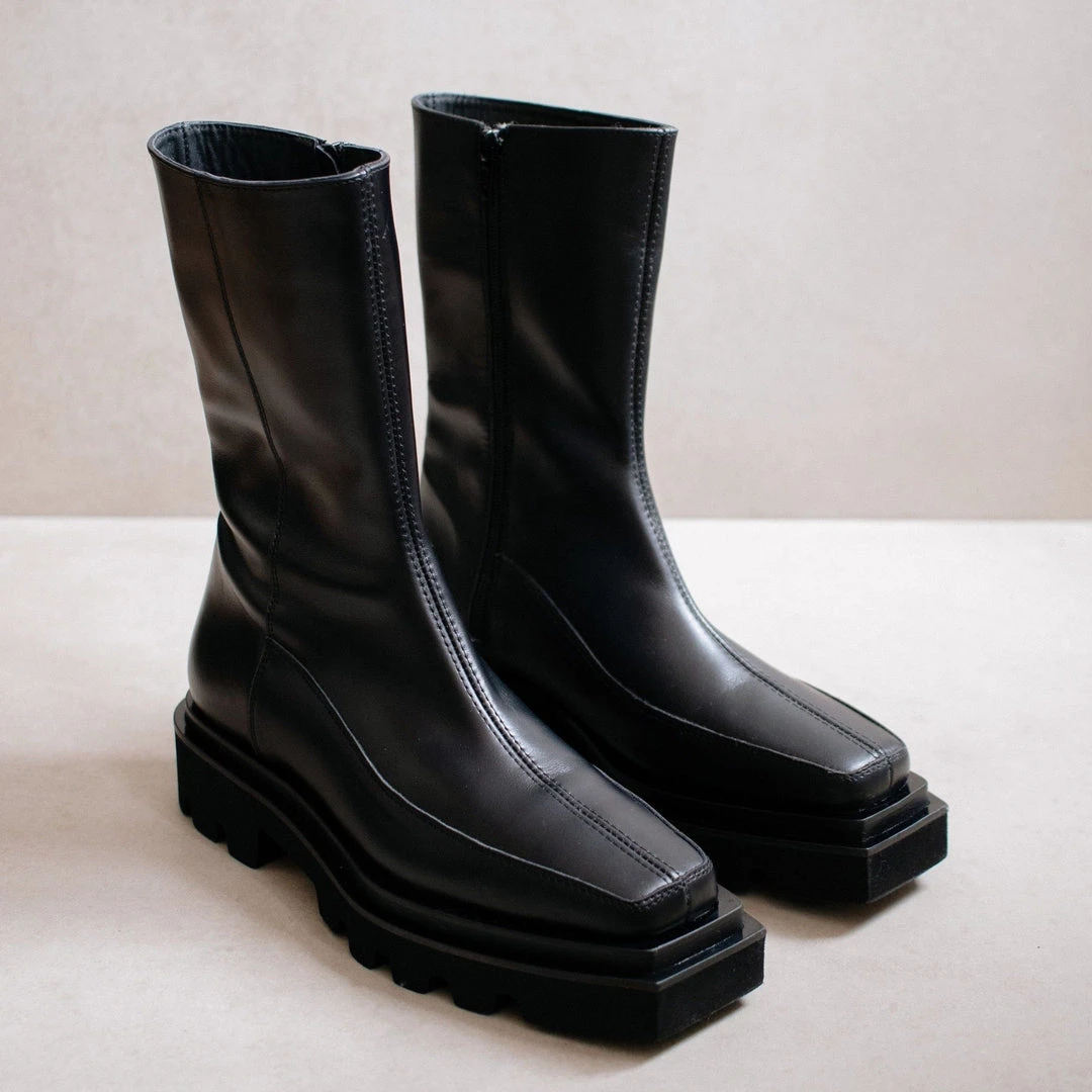 ALOHAS Shoes Block Total Black 3 ALOHAS Shoes Block Total Black