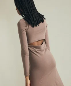 ALOHAS Breve Dress Nutmeg Brown