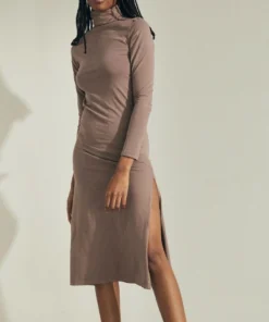 ALOHAS Breve Dress Nutmeg Brown