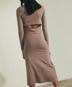 ALOHAS Breve Dress Nutmeg Brown