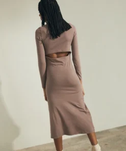 ALOHAS Breve Dress Nutmeg Brown