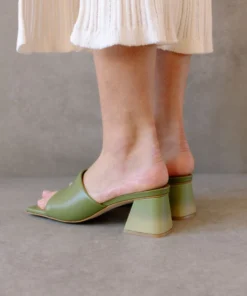 ALOHAS Shoes Brushed Degradé Evergreen Mellow Yellow Print