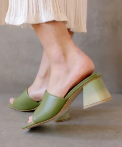 ALOHAS Shoes Brushed Degradé Evergreen Mellow Yellow Print