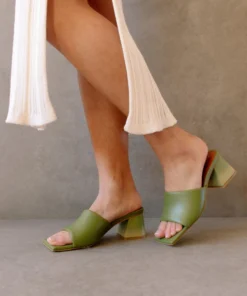 ALOHAS Shoes Brushed Degradé Evergreen Mellow Yellow Print