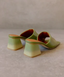 ALOHAS Shoes Brushed Degradé Evergreen Mellow Yellow Print