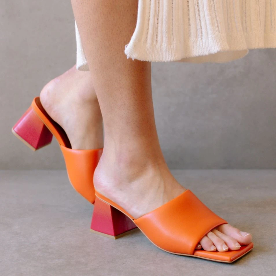 ALOHAS Brushed Degradé Pomelo Orange Magenta Print Shoes 3 ALOHAS Brushed Degradé Pomelo Orange Magenta Print Shoes