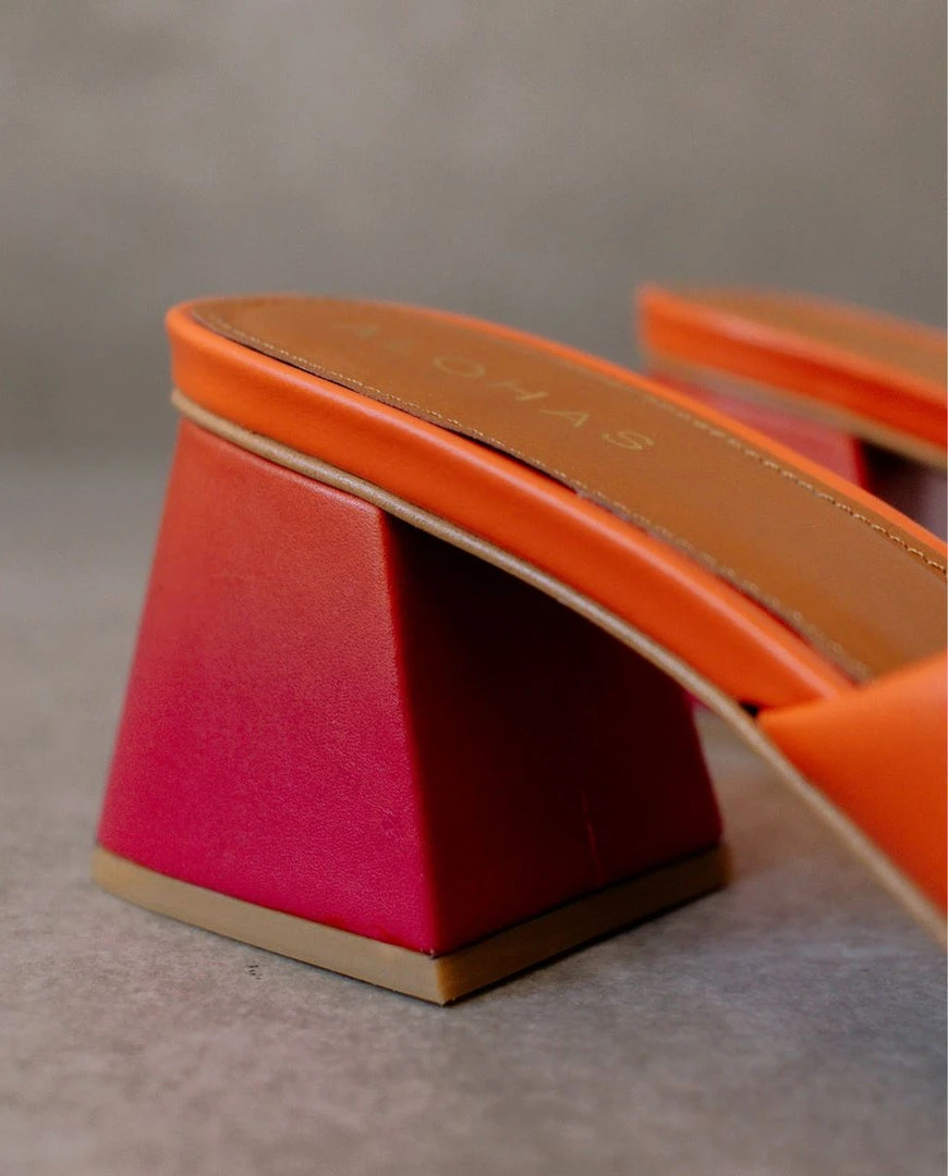 ALOHAS Brushed Degradé Pomelo Orange Magenta Print Shoes 9 ALOHAS Brushed Degradé Pomelo Orange Magenta Print Shoes