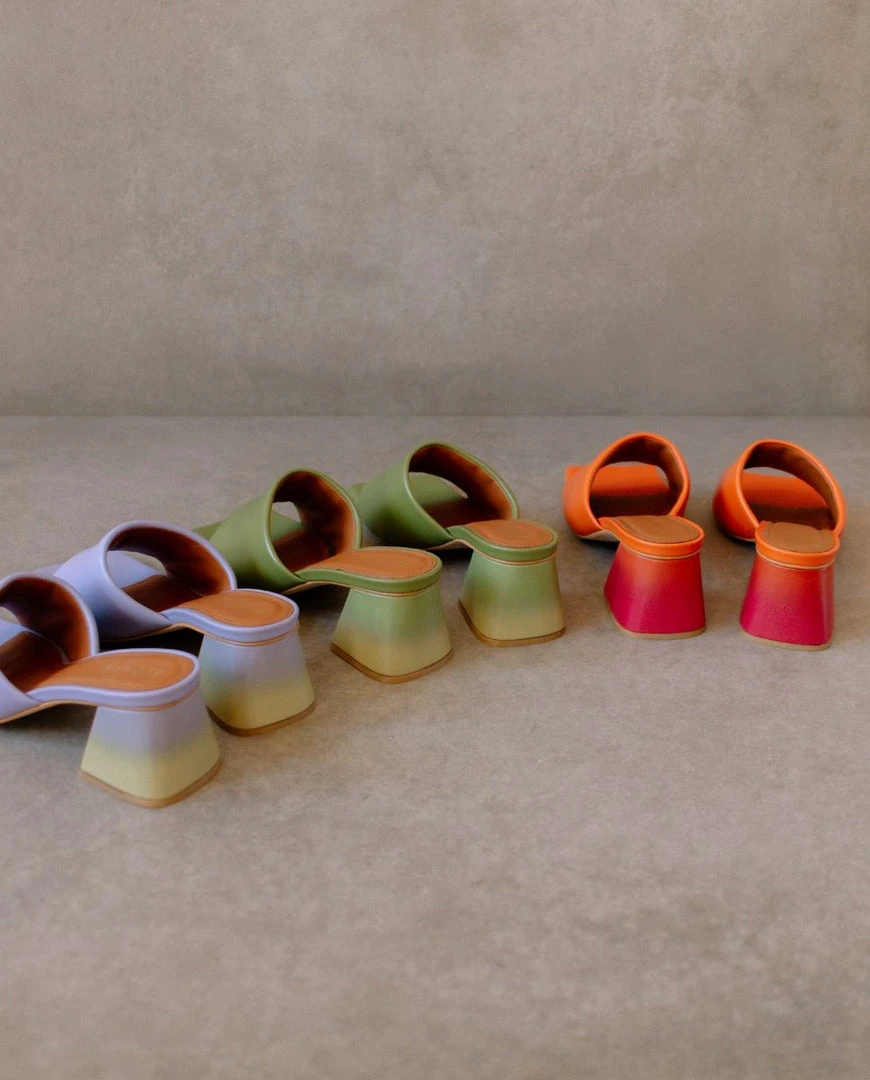 ALOHAS Brushed Degradé Pomelo Orange Magenta Print Shoes 11 ALOHAS Brushed Degradé Pomelo Orange Magenta Print Shoes