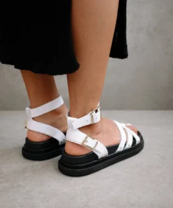 ALOHAS Buckle Up Bright White Shoes