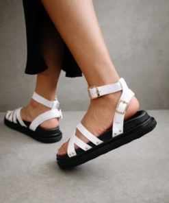 ALOHAS Buckle Up Bright White Shoes