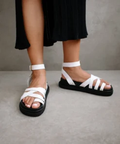 ALOHAS Buckle Up Bright White Shoes