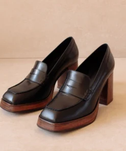 ALOHAS Busy Black Shoes