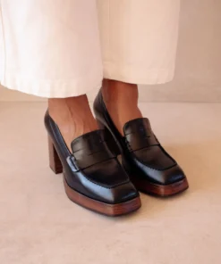 ALOHAS Busy Black Shoes