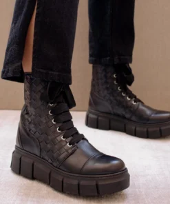 ALOHAS Can Can Black Braided Leather 7 ALOHAS Can Can Black Braided Leather