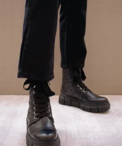 ALOHAS Can Can Black Braided Leather 9 ALOHAS Can Can Black Braided Leather