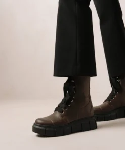 ALOHAS Can Can Coffee Brown Shoes