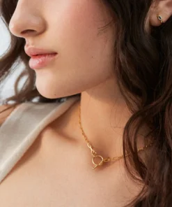 ALOHAS Chain Line Necklace Gold