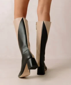 Svegan Shoes Chalk Black Tahini Beige