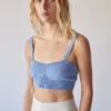 ALOHAS Charm Bra Knit Top Cornflower Blue Clothing