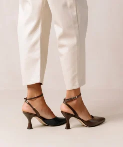 ALOHAS Shoes Cinderella Coffee Brown Lazuli Blue