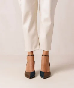 ALOHAS Shoes Cinderella Coffee Brown Lazuli Blue