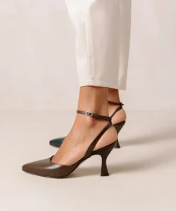 ALOHAS Shoes Cinderella Coffee Brown Lazuli Blue