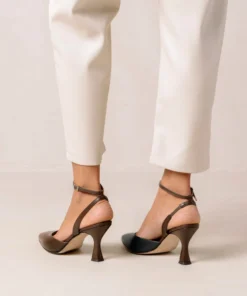 ALOHAS Shoes Cinderella Coffee Brown Lazuli Blue