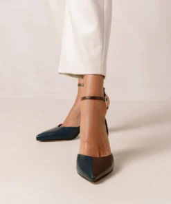 ALOHAS Shoes Cinderella Coffee Brown Lazuli Blue