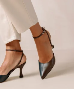 ALOHAS Shoes Cinderella Coffee Brown Lazuli Blue