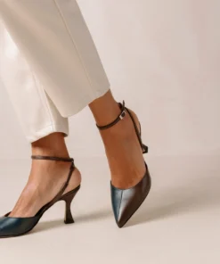 ALOHAS Shoes Cinderella Coffee Brown Lazuli Blue