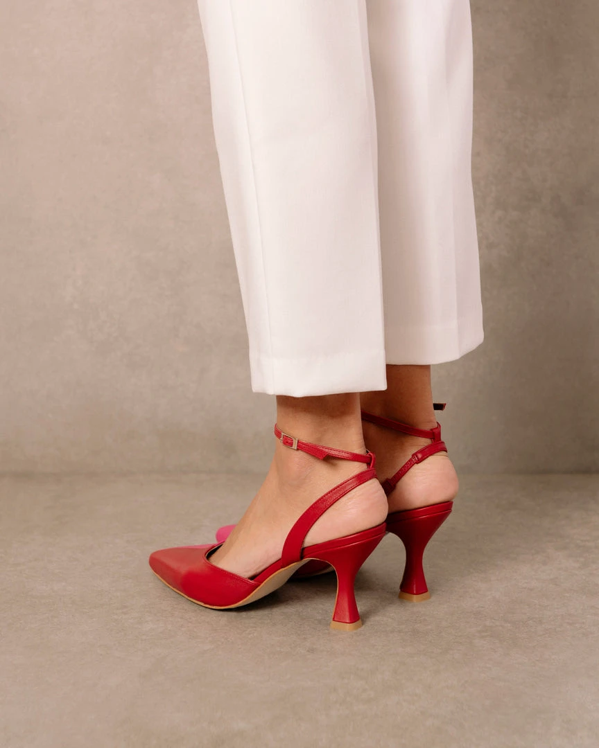 ALOHAS Shoes Cinderella Lipstick Red Magenta 6 ALOHAS Shoes Cinderella Lipstick Red Magenta